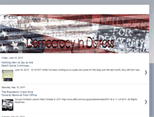 Tablet Screenshot of democracyindistress.com